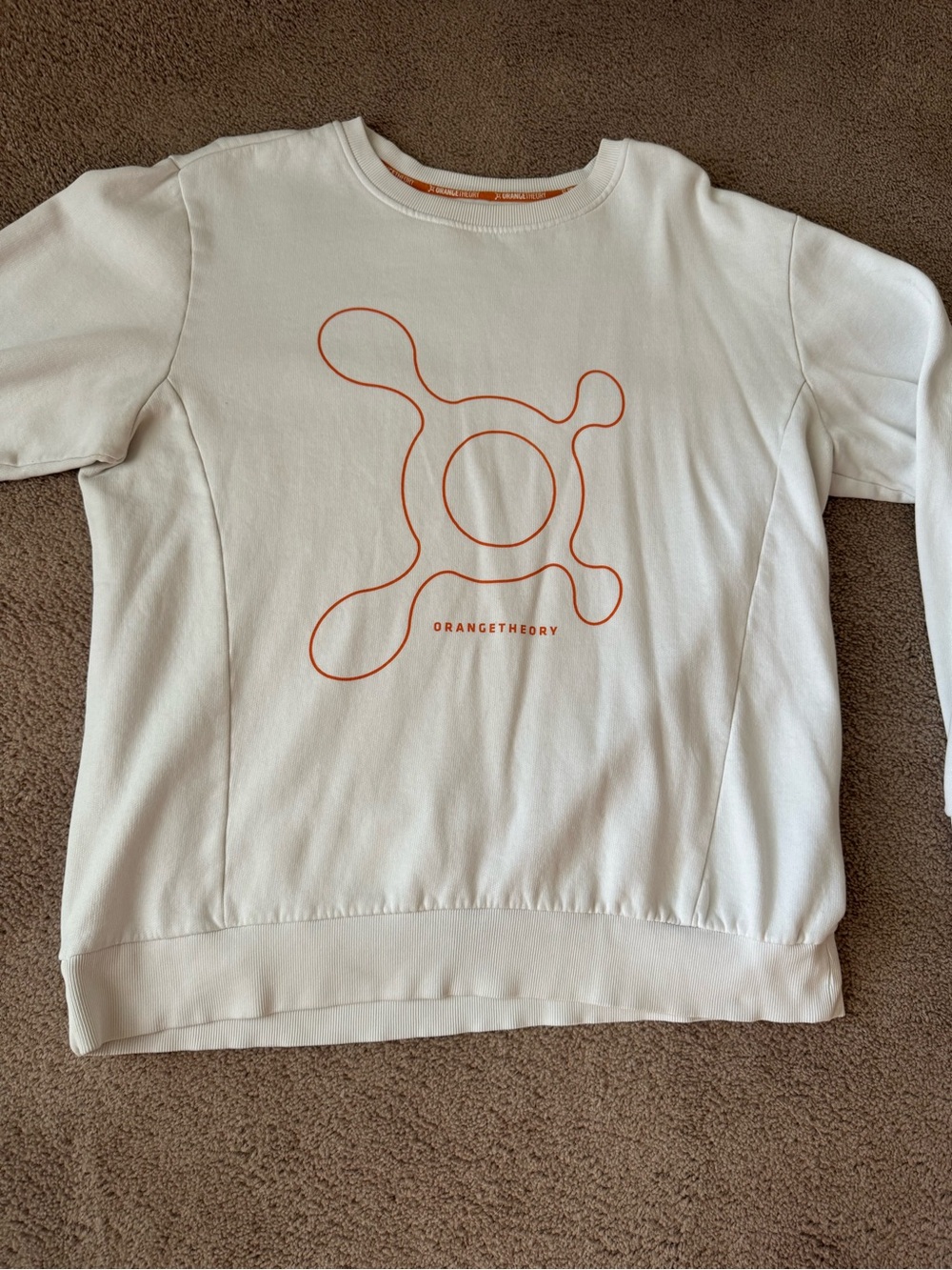 Orangetheory Splat White Crewneck
